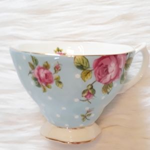Blue & pink Royal Albert teacup